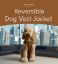 Load image into Gallery viewer, Reversible Dog Vest Jacket - Orange Grey