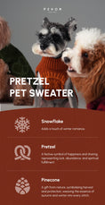 Load image into Gallery viewer, Pretzel Pet Sweater - Tofee Orange