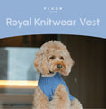 Load image into Gallery viewer, Pet Sweater Vest - Ice Blue