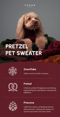 Load image into Gallery viewer, Pretzel Pet Sweater - Burgundy Red