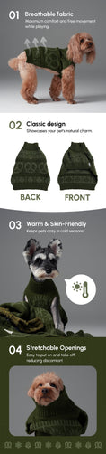 Load image into Gallery viewer, Pretzel Pet Sweater - Olive Green