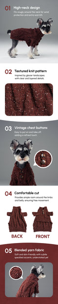 Load image into Gallery viewer, GLACIER PET SWEATER - BURGUNDY