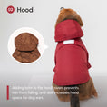 Load image into Gallery viewer, Tribeca adjustable velcro raincoat - Burgundy