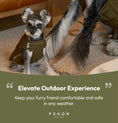Load image into Gallery viewer, Reversible Dog Vest Jacket - Green Brown