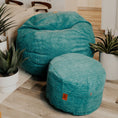 Load image into Gallery viewer, Pouf Footstool - Terry Corduroy