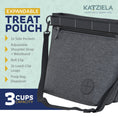 Load image into Gallery viewer, Katziela Expandable Pet Treat Pouch - Hands Free Dog Treat Pouch, Quick Access Magnet Closure - Anti Spill Dog Treat Bag - Treat Pouches for Pet Training, Adjustable Shoulder Strap & Belt Clip