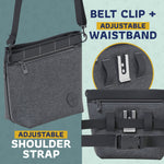 Katziela Expandable Pet Treat Pouch - Hands Free Dog Treat Pouch, Quick Access Magnet Closure - Anti Spill Dog Treat Bag - Treat Pouches for Pet Training, Adjustable Shoulder Strap & Belt Clip