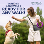 Katziela Expandable Pet Treat Pouch - Hands Free Dog Treat Pouch, Quick Access Magnet Closure - Anti Spill Dog Treat Bag - Treat Pouches for Pet Training, Adjustable Shoulder Strap & Belt Clip