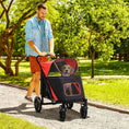Load image into Gallery viewer, One-Click Foldable Stroller for Large Medium Small Dogs, Pet, Cats with Storage