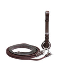 Load image into Gallery viewer, ExionPro Rope & Leather Draw Reins with Girth Ring