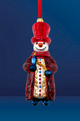 Load image into Gallery viewer, Evening Snow Snowman Glass Ornament - Southlake Paws