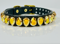 Load image into Gallery viewer, Easy Liz Dog Collar Metallic Sunshine