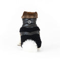 Load image into Gallery viewer, Fab Ski Black Leather Shearling Coat