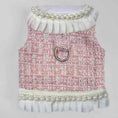 Load image into Gallery viewer, Hello Doggie Envogue Dog Pearl Faux Fur Handmade Handmade in the USA Harness