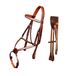 ExionPro Brass Clincher Figure 8 Bridle with Rubber Reins