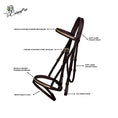 Load image into Gallery viewer, ExionPro Brass Clincher Studded Bridle With Flash and Reins