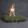 Load image into Gallery viewer, Olive Waxed Cotton Canvas Dog Bed - image 3