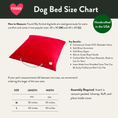 Load image into Gallery viewer, Red Washable Velvet Dog Bed