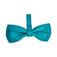 Load image into Gallery viewer, The Tiffany Collection. Gorgeous Turquoise Blue Embossed Croc Italian Leather Bow Tie