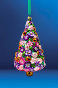 Load image into Gallery viewer, Floral Fetish Tree Polish Glass Ornament - Southlake Paws