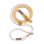 Butterscotch Cotton Rope Dog Leash by Found My Animal | Adjustable & Secure Bolt Snap
