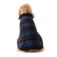 Load image into Gallery viewer, Blue Plaid Fleece Lined Coat