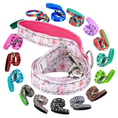 Load image into Gallery viewer, Dog leashes and collars in various designs and colors on a white background