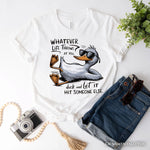 Chill Duck Life Quote T-Shirt, Sarcastic White Tee for Cool People