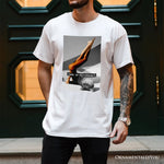 Sass is Sacrosanct Concept Art Graphic T-Shirt, Sexy Cat Woman Black and White Streetwear Tee