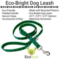 Load image into Gallery viewer, EcoBark Forest Green Dog Leash featuring a padded comfort grip, secure clasp, and eco-friendly materials. Available in 4ft, 5