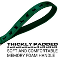 Load image into Gallery viewer, EcoBark Forest Green Dog Leash by Southlake Paws with thickly padded memory foam handle for comfort. Available in 4ft, 5ft, a