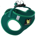 Load image into Gallery viewer, EcoBark Step In Dog Harness - XXXS to Small Breeds- Reflective Soft Mesh Harness for Teacup, Small Dogs and Puppies / Forest Green