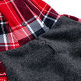 Load image into Gallery viewer, Frenchie Dog Hoodie - Scarlet Plaid