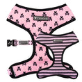 Load image into Gallery viewer, Frenchie Duo Reversible Harness - Pink Bad to the Bone