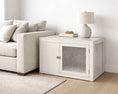 Load image into Gallery viewer, Bowsers Fresco Wood Dog Crate Furniture - Designer Indoor Crate and End Table