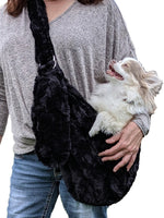 Furbaby Adjustable Sling Bag, Black