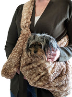 Furbaby Adjustable Sling Bag, Fawn