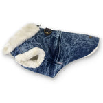 Furry Runner Coat Denim