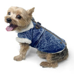 Furry Runner Coat Denim