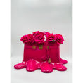 Load image into Gallery viewer, Sugar Bag Vase - Fuchsia Melting Design - melting fuchsia sugar bag vase, luxury vase, product image 3