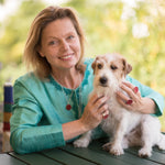Sterling silver necklace with coin and red enamel