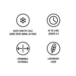 ICE BAND - Dog Cooling Bandana - Blue