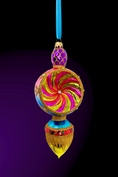 Load image into Gallery viewer, Gilded Fortune Polish Glass Ornament - Southlake Paws