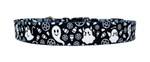 Goth Ghosties Black and White Dog Collar