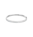Load image into Gallery viewer, OLIVE & CHAIN Diamond Channel Bangle - White Gold