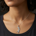 Load image into Gallery viewer, Climbing Cat Necklace- 925 Sterling Silver
