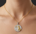 Load image into Gallery viewer, Dog Meets Butterfly Necklace- 925 Sterling Silver 18k Gold Plated