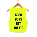 Load image into Gallery viewer, Good Boys Get Treats Crop Tank | Gift for Dog Moms | Made in USA