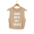 Load image into Gallery viewer, Good Boys Get Treats Crop Tank | Gift for Dog Moms | Made in USA