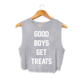 Load image into Gallery viewer, Good Boys Get Treats Crop Tank | Gift for Dog Moms | Made in USA